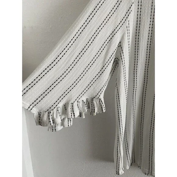 W5 Anthropologie Women’s 1x Textured Top Blouse Lightweight Festival Boho H13 - Picture 2 of 7